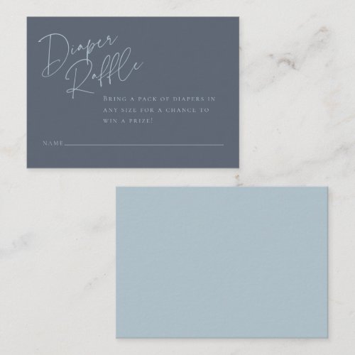 Elegant Diaper Raffle | Dusty Blue