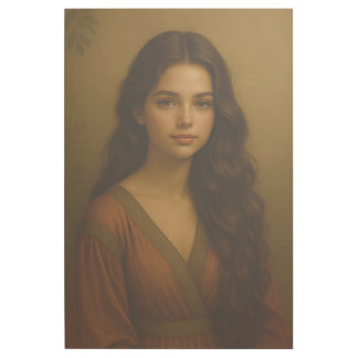 Elegant Digital Portrait of a Beautiful Woman Gallery Wrap