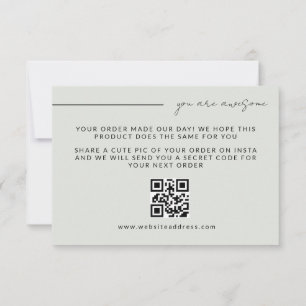 Elegant Digital Thank You Card for Small Business