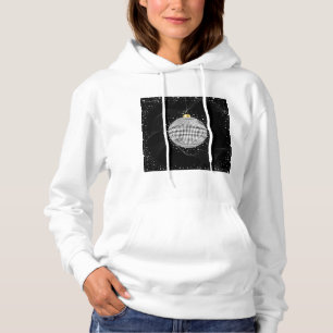 Elegant Disco Ball Christmas Ornament Hoodie