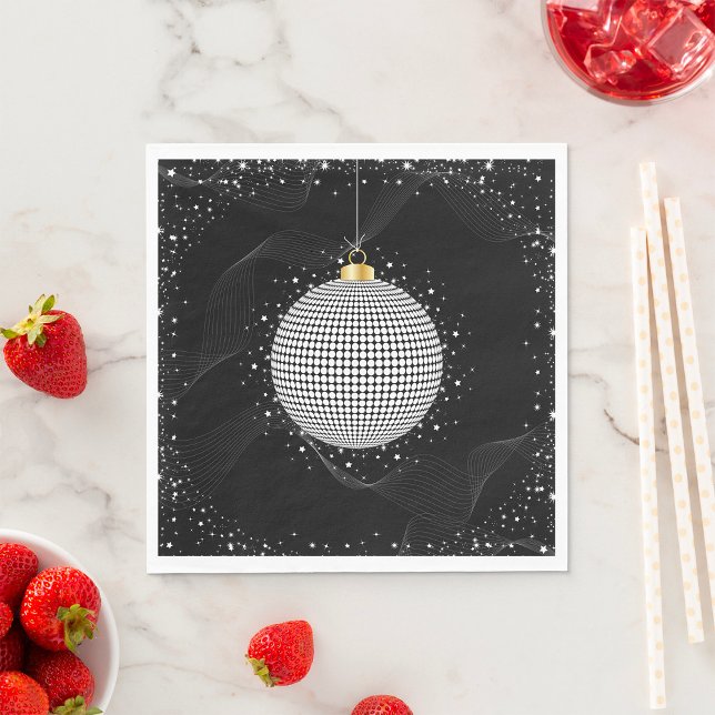 Elegant Disco Ball Christmas Ornament Napkins (Creator Uploaded)