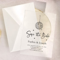 Elegant Disco Ball | Wedding Save the Date