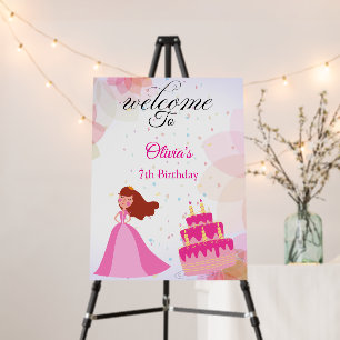 Elegant Disney princess birthday Foam Board