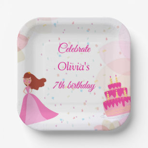 Elegant Disney princess birthday Paper Plates