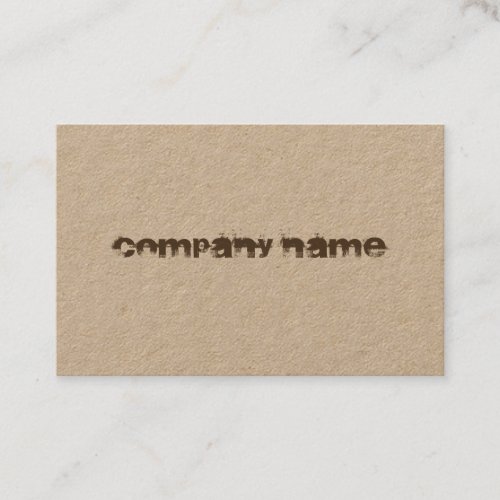 Elegant Distressed Text Corporate Modern Template Business Card