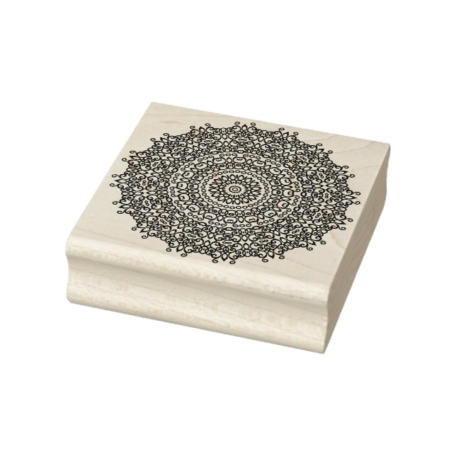   Elegant DIY Scrapbooking Journaling Mandala Yoga Rubber Stamp (Stamp)