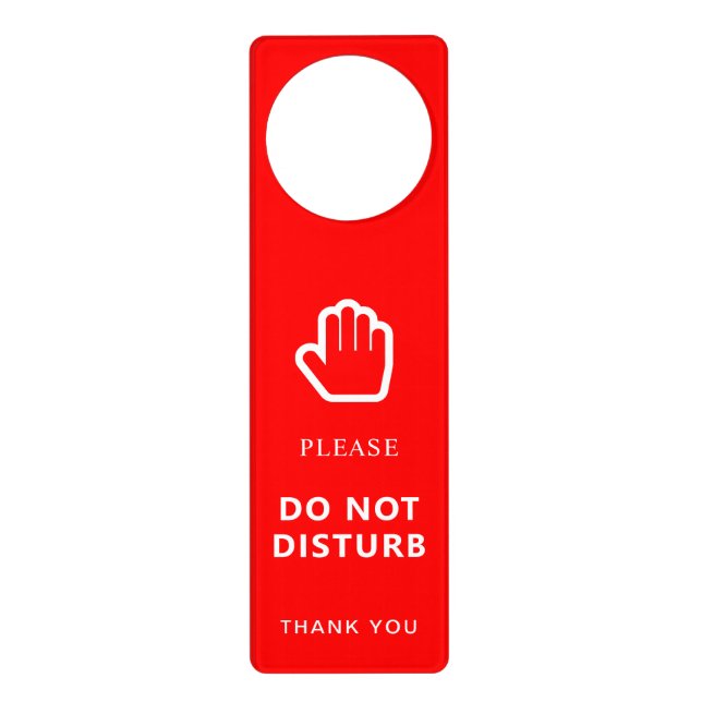 Elegant Do Not Disturb Sign for Home or Office Use (Front)