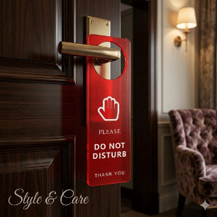 Elegant Do Not Disturb Sign for Home or Office Use