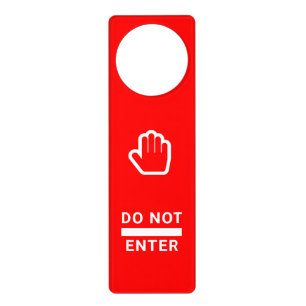 Elegant Do Not Enter Door Sign Professional Style 