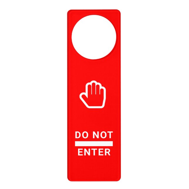 Elegant Do Not Enter Door Sign Professional Style  (Front)