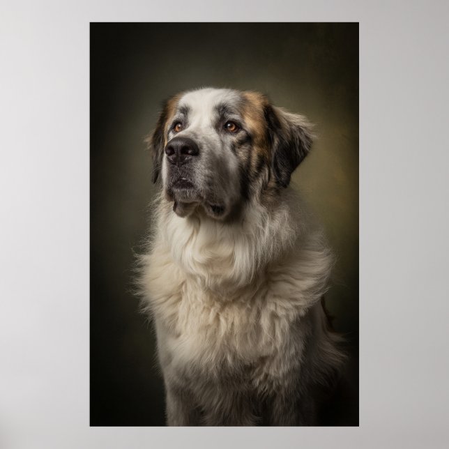 Elegant Dog Silhouette Poster (Front)