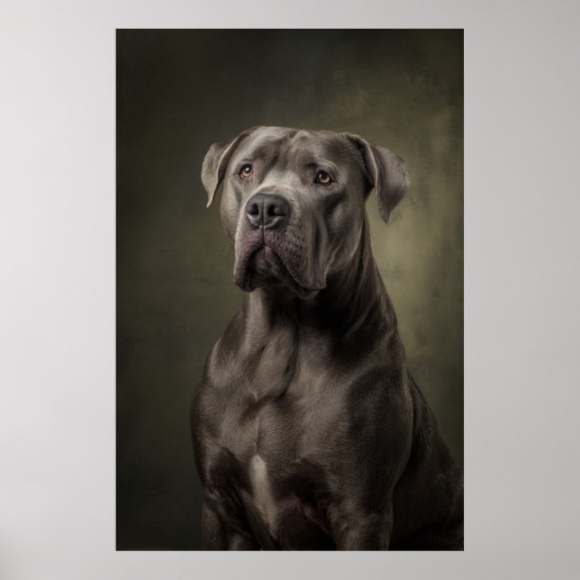 Elegant Dog Silhouette Poster (Front)