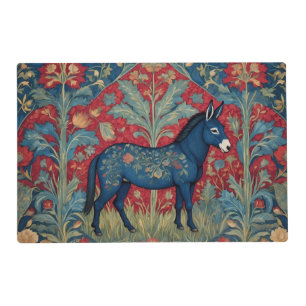 Elegant Donkey William Morris Inspired Patterned Placemat