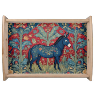 Elegant Donkey William Morris Inspired Patterned Serving Tray