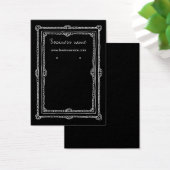 Elegant Doodle Dark Frame Background Earring Cards (Desk)