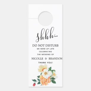 Elegant Door Hanger Do not disturb the Magnolia We
