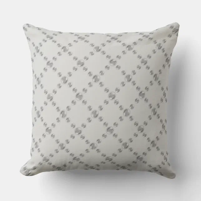 Elegant Dotted Diamond Pattern Throw Pillow Zazzle
