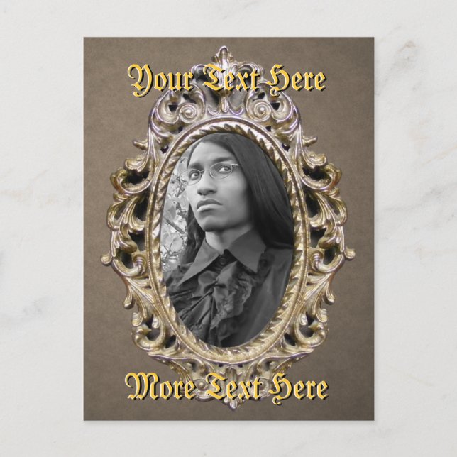 Elegant Double Frame Postcard (Front)