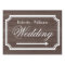 Elegant double sided directional wedding yard sign