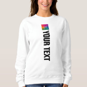 Elegant Double Sided Print Template Womens Modern Sweatshirt