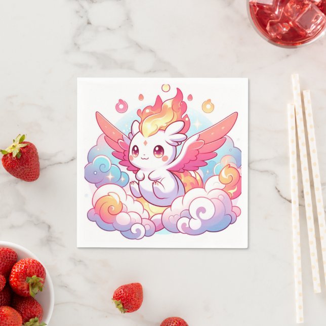 Elegant Dragon Baby Shower Napkins (Insitu)