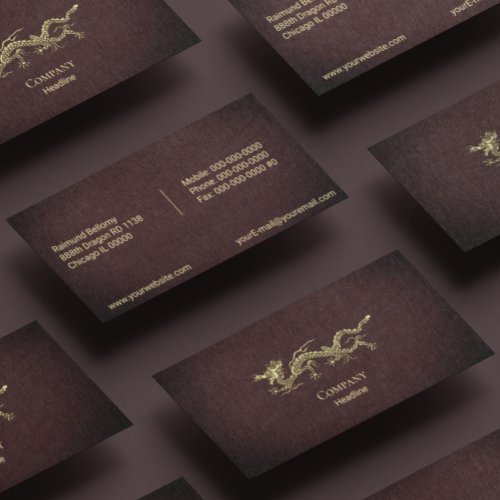 Elegant Dragon Business Card