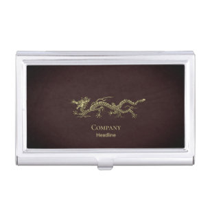 Elegant Dragon Business Card Holder
