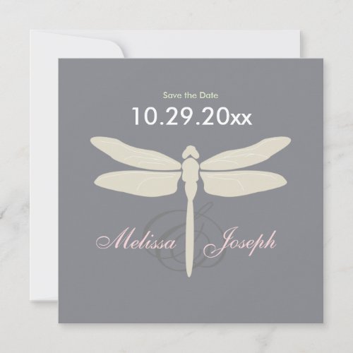 Elegant Dragon Fly Save the Date