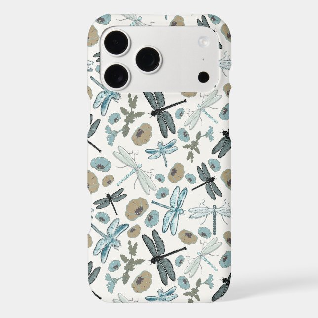 Elegant Dragonflies Pattern Iphone Case (Back)