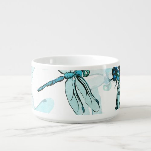 Elegant Dragonflies Watercolor Wonder Bowl