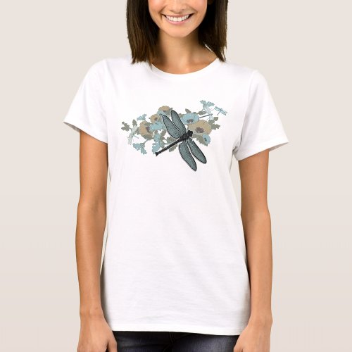 Elegant Dragonfly Art T_Shirt
