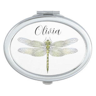 Elegant Dragonfly drawing Compact Mirror