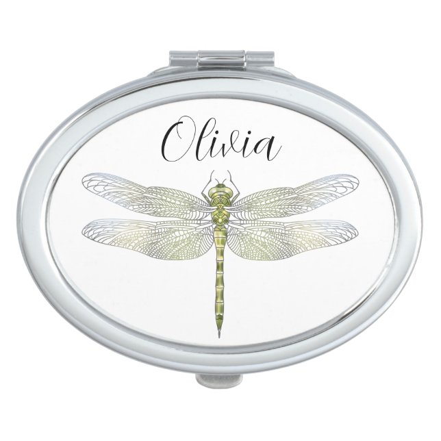 Elegant Dragonfly drawing  Compact Mirror (Front)