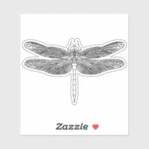 Elegant Dragonfly drawing