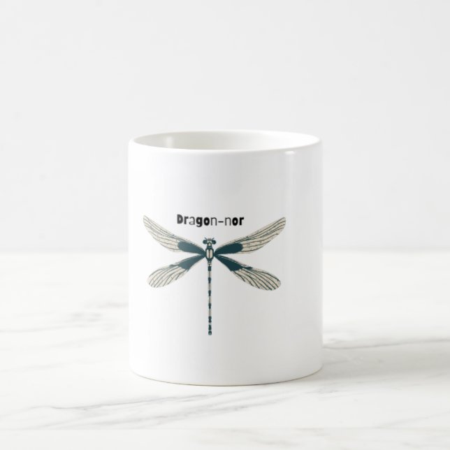 Elegant Dragonfly Mug (Center)