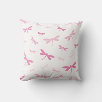 Elegant Dragonfly Pattern | Pink Monochrome