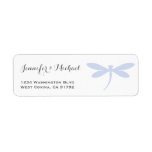 Elegant Dragonfly Return Address Label Template