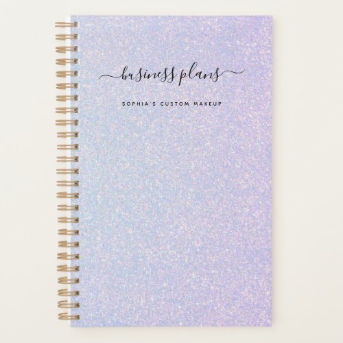 Elegant Dreamy Pastel  Glam Blue and Pink Planner