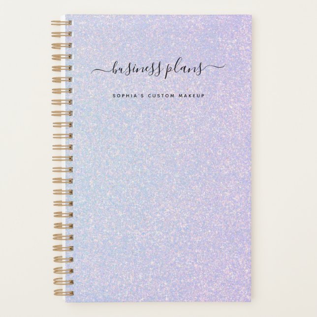 Elegant Dreamy Pastel | Glam Blue and Pink Planner (Front)