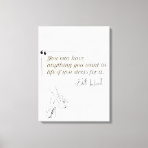 Elegant Dress to Impress Feminine Wall Art