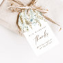 Elegant Dried Grass & Flowers Favor Thank You  Gift Tags