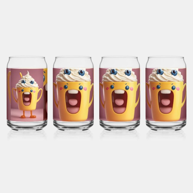 Elegant Drinkware Set: Perfect for Every Occasion" Can Glass (Front)
