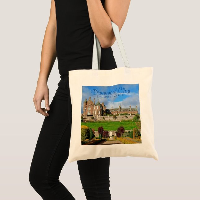 Elegant Drummond Scottish Clan Castle & Garden  Tote Bag (Front (Product))