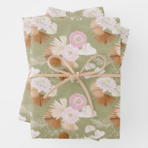 Eucalyptus Foliage Baby or Bridal Shower Wrapping Paper