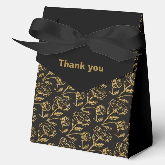 Elegant Dual Birthday Soiree  Favor Boxes (Front)