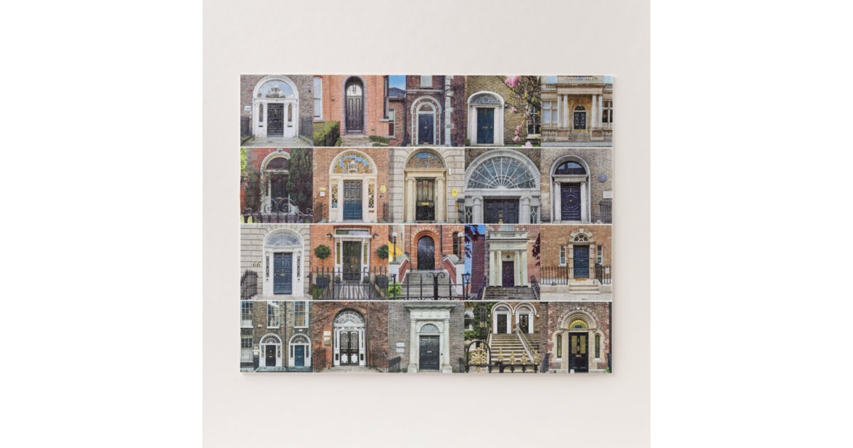 Elegant Dublin Doors Jigsaw Puzzle Zazzle
