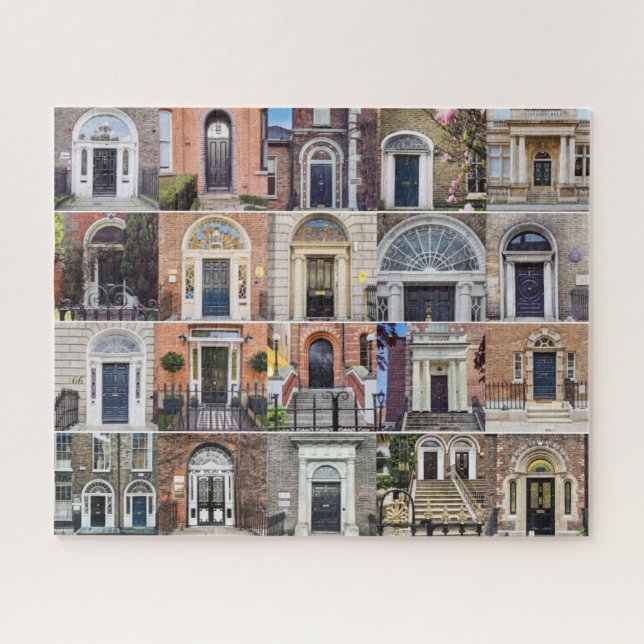 Elegant Dublin Doors Jigsaw Puzzle (Horizontal)
