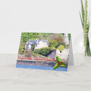 Elegant Dunglass Castle  – Scottish Colquhoun Clan Holiday Card