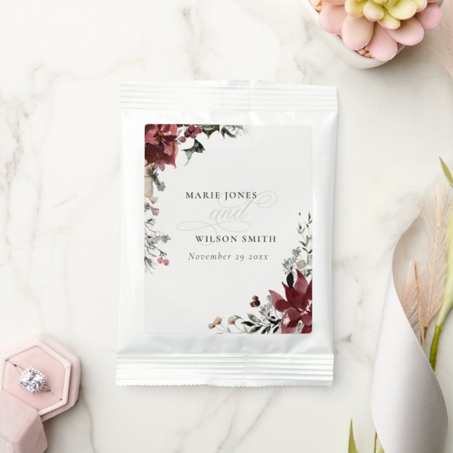 Elegant Dusky Warm Winter Festive Foliage Wedding Margarita Drink Mix (Wedding)
