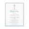 Elegant Dusty Blue | Baptism Invitation